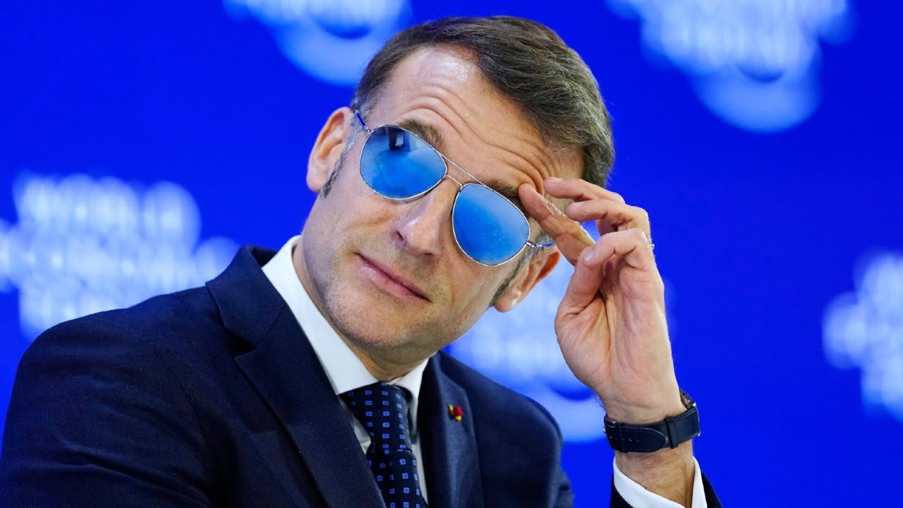 ‘Ibiza DJ with sunglasses’: Emmanuel Macron’s Davos look brutally roasted