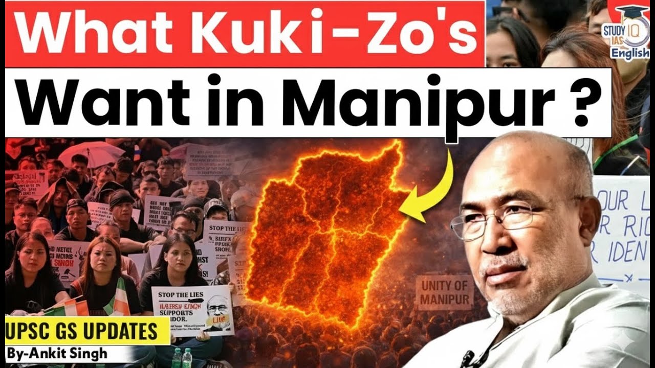 Manipur Crisis: What the Kuki-Zo Communities Want? | By Ankit Singh | StudyIQ IAS English