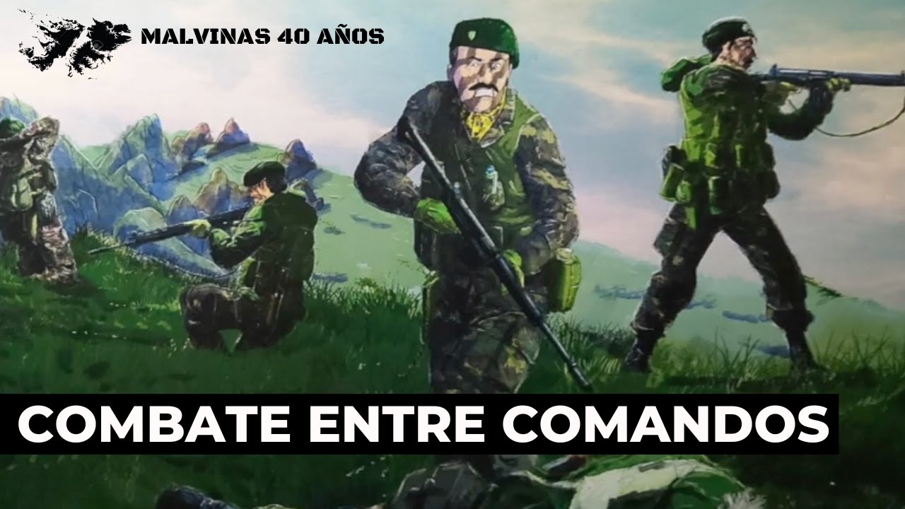 Malvinas | Combate entre Comandos en Many Branch
