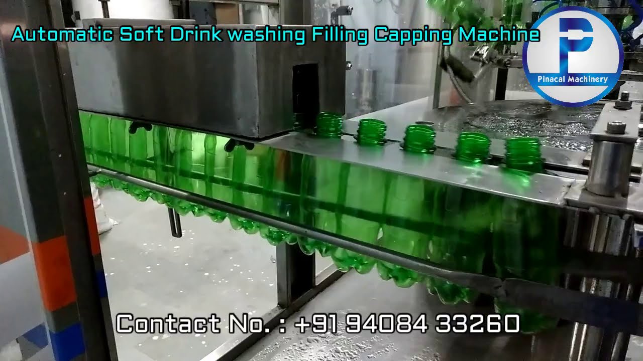 Automatic soft drink filling machine