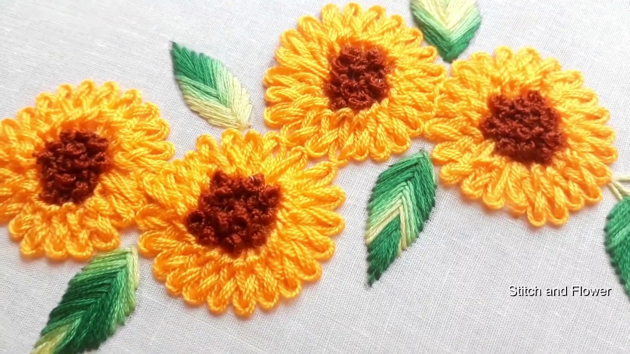 Hand embroidery Beautiful and easy border design for dress