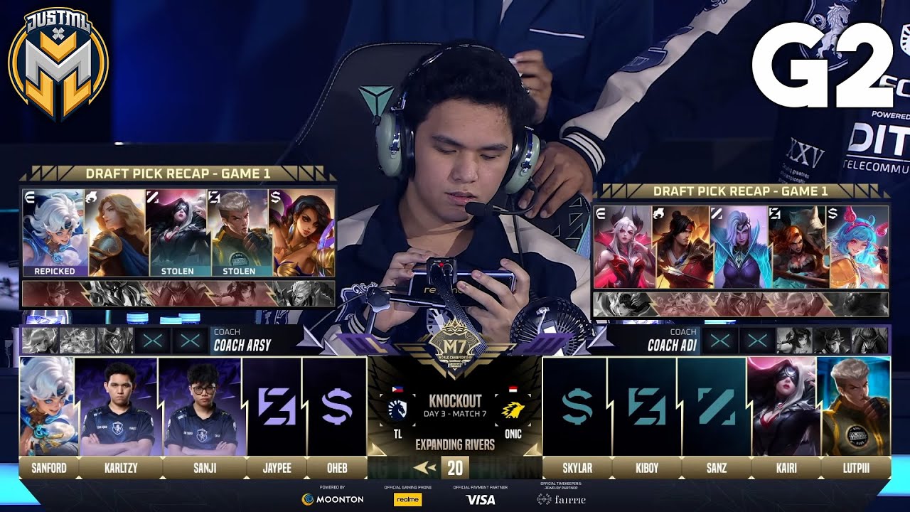 ONIC vs TLPH - GAME 2 |  KNOCKOUT STAGE DAY 3 | M7 World Championship
