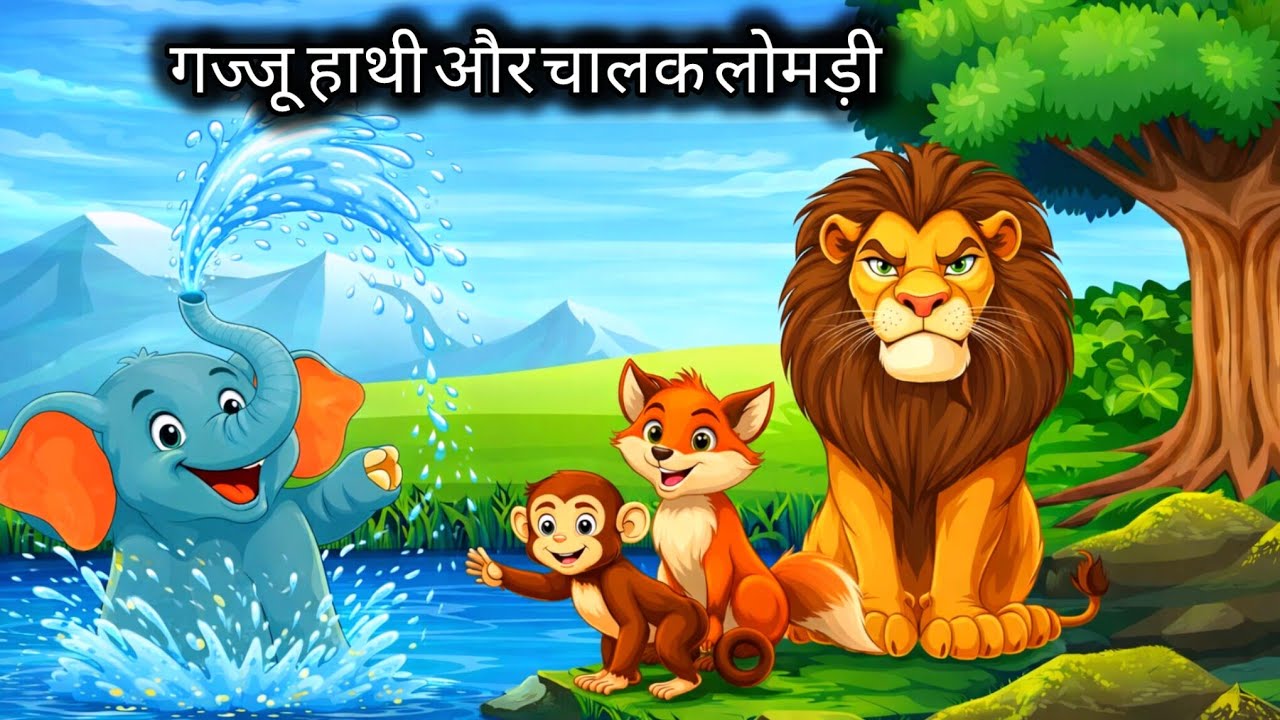 गज्जू हाथी और चालाक लोमड़ी | Gajju Hathi & Chinki Fox | मजेदार हिंदी कहानी 🐘🦊