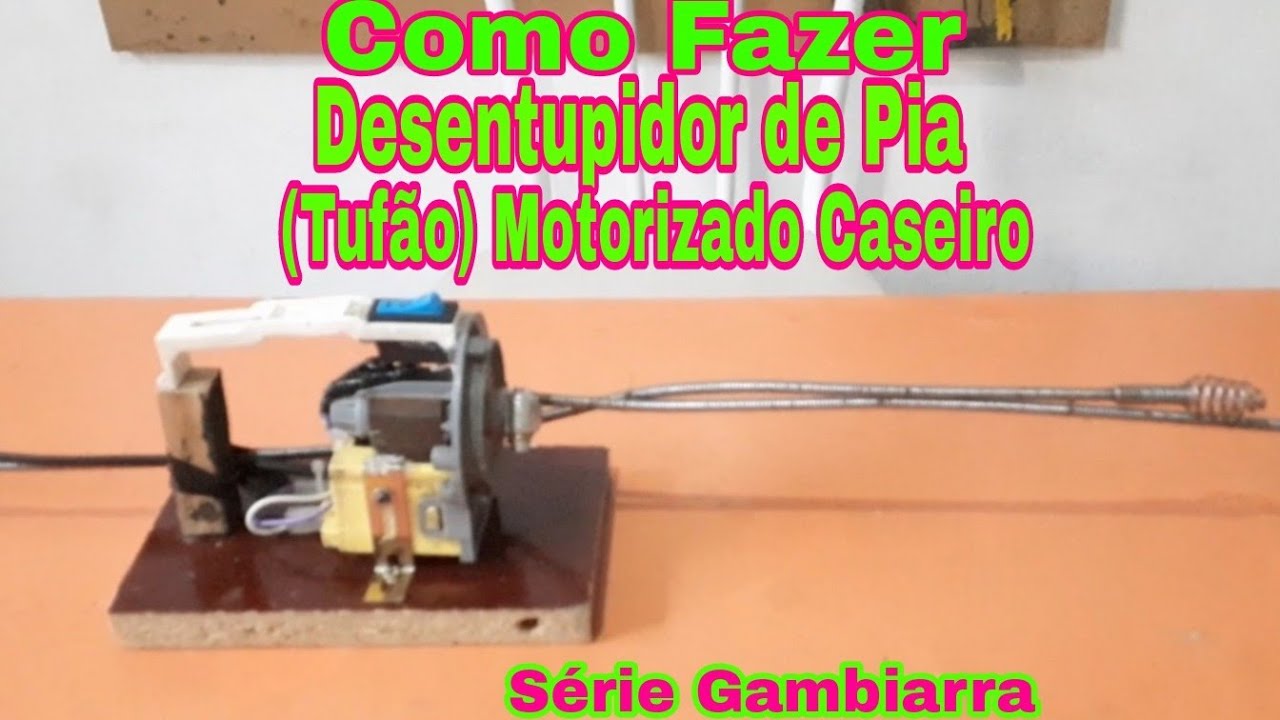 COMO FAZER DESENTUPIDOR DE PIA TUFÃO  CASEIRO