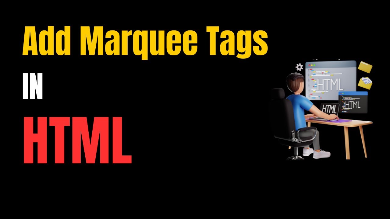 🔥How To Add Scrolling Text in HTML Using the Marquee Tag (Easy Tutorial!)