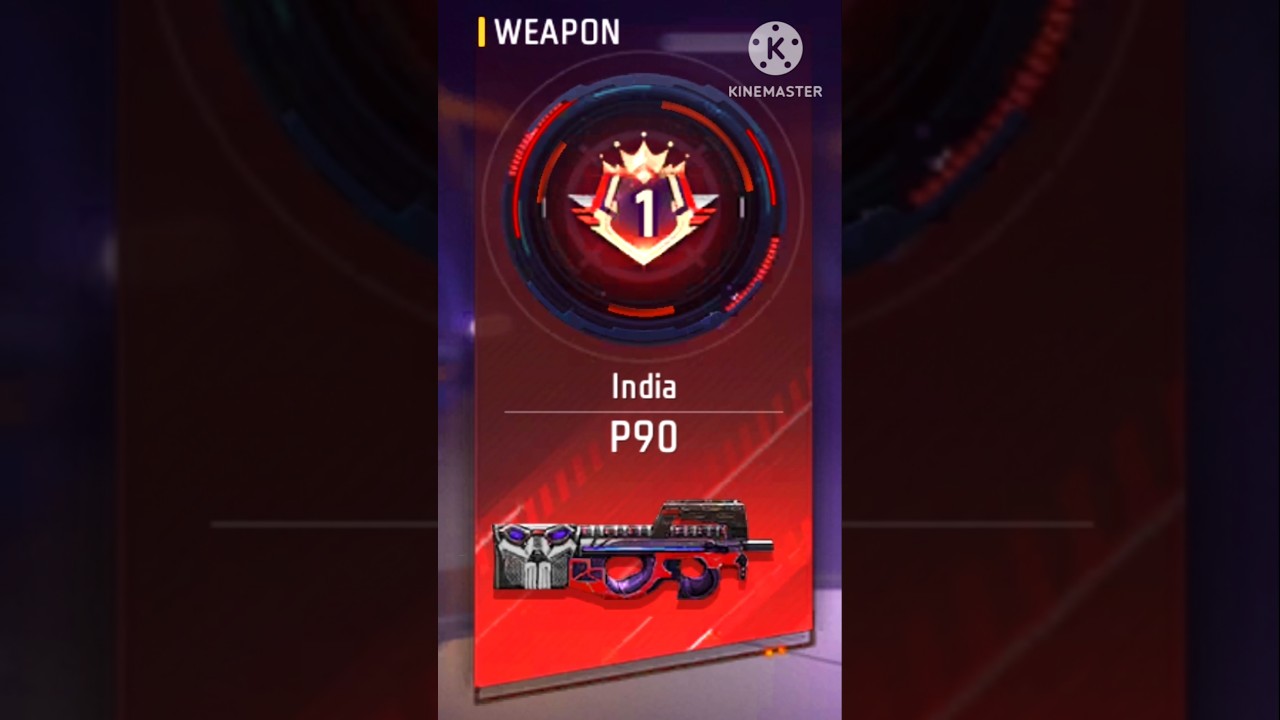 INDIA TOP 1 P90 PLAYER GAMEPLAY || REAL GAMEPLAY || ACE KILL WITH P90 GUN || 