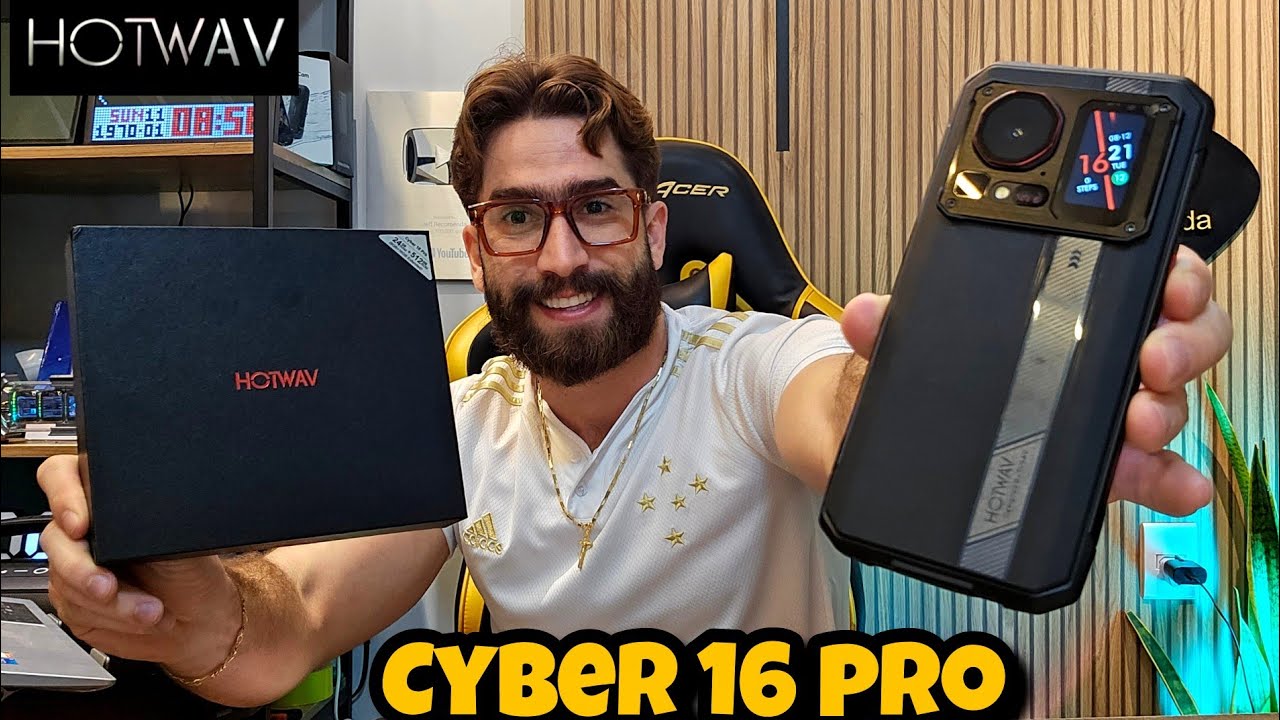 HOTWAV CYBER 16 PRO 24GB/512GB: MAIS UM LANÇAMENTO ROBUSTO! (Unboxing)