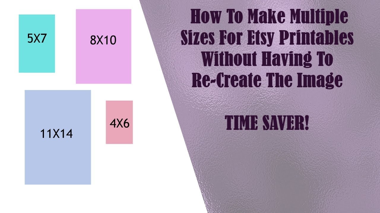 Как сделать несколько размеров для печатных материалов на Etsy