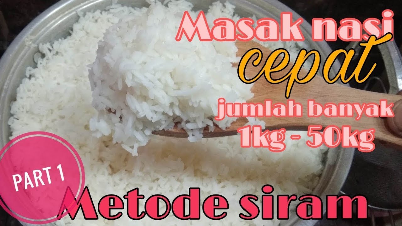 Cara masak nasi orang hajatan || jumlah banyak,Super enak dan lezat.