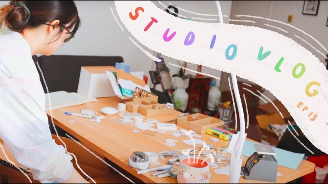 🎨 studio vlog ep. 13: last bits of packing, cleaning, and getting a sticker machine!