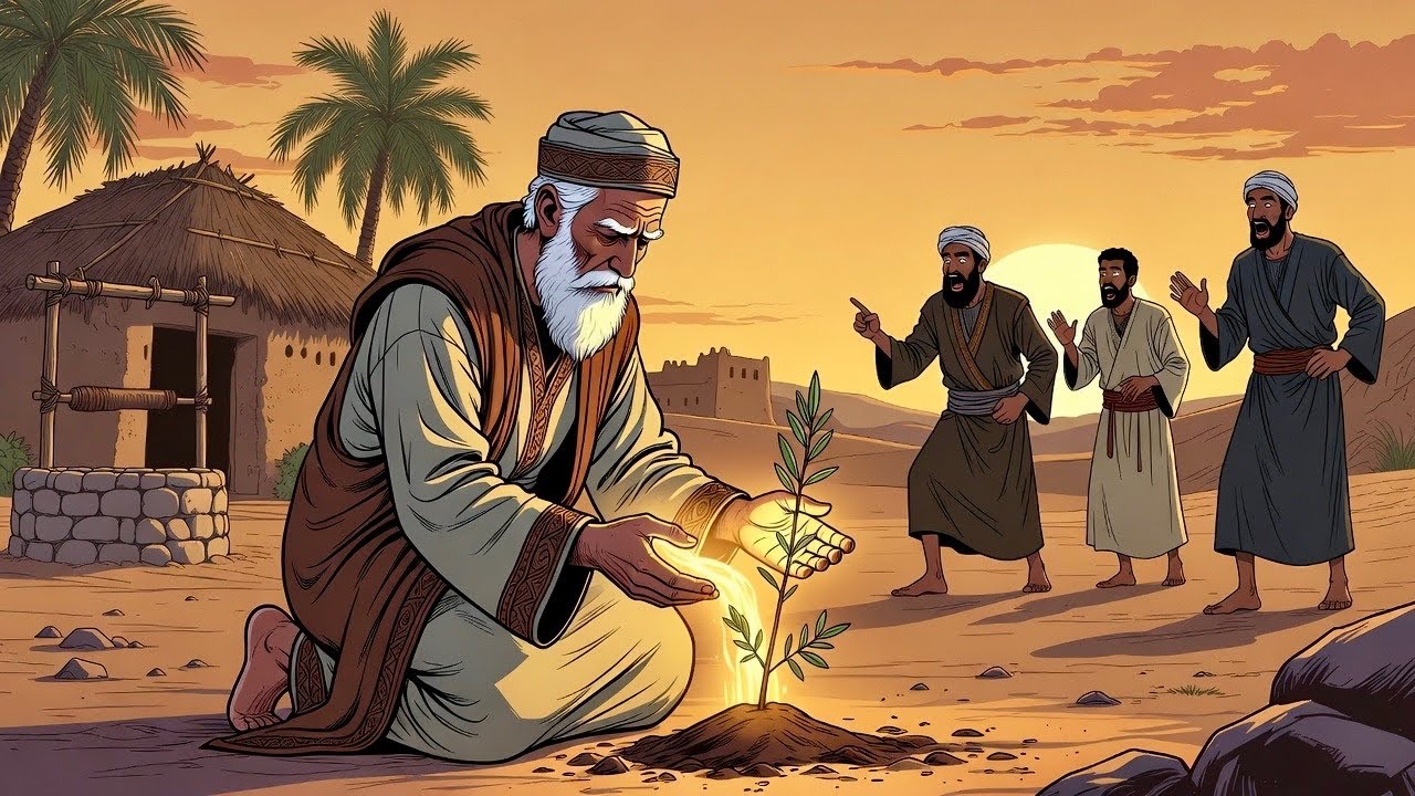 قصة العجوز الذي سخروا منه لزرع الشوك… و لكن المفاجأة التي أذهلت الجميع