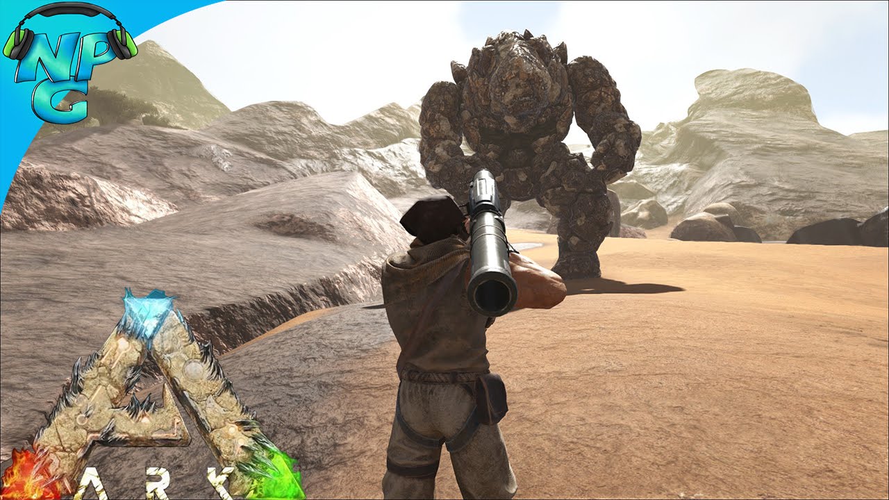 Rocket Launcher Taming a Rock Elemental! ARK Survival Evolved - Scorched Earth E20