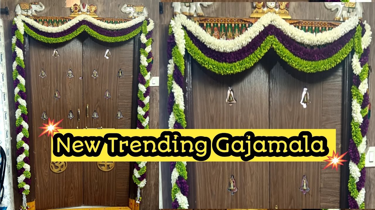 DIY gajamala #howtomakegajamala#artificialgajamala#easymaking #diy #homedecor #fesivaldecor