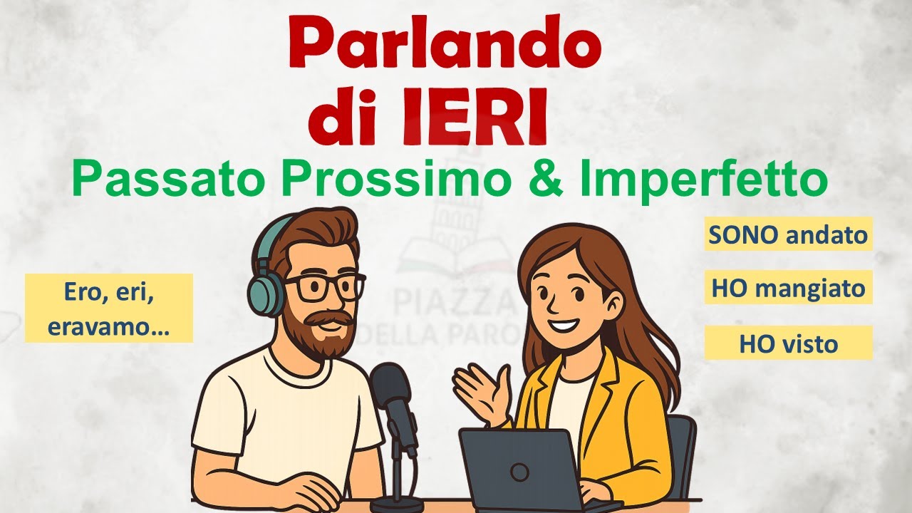 Impara l’italiano parlando della tua giornata 🗣️ | Passato Prossimo vs Imperfetto | Italian Podcast