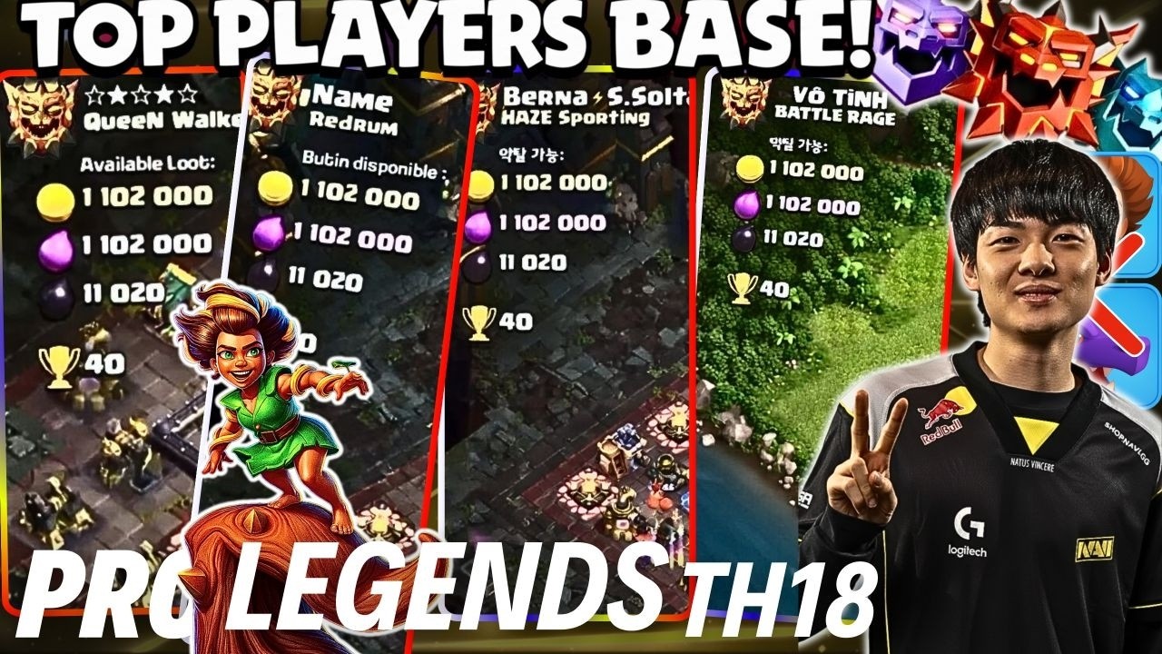 PRO TESTED! Top TH18 Players Base Legend + War Defense (Anti-3 Star) New Th18 PRO Base Meta!
