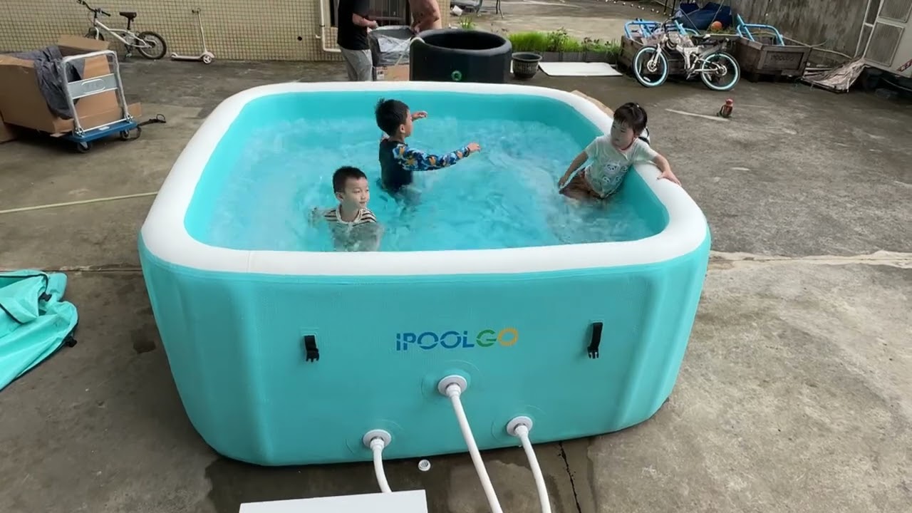 IPOOLGO factory inflatable hot spa 250*250*100cm size customization Spa pool