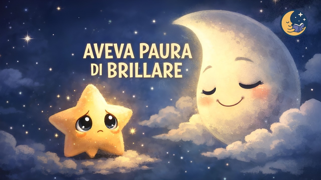 🌟LA PICCOLA STELLA CHE AVEVA PAURA DI BRILLARE… E LA LUNA CHE NON SMETTEVA DI ASPETTARLA