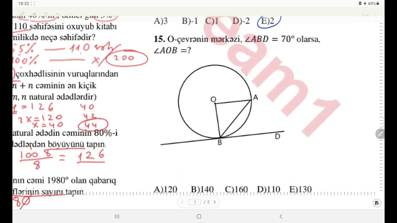 24 aprel 2022 DİM 9-CU SİNİF BURAXILIŞ İMTAHANI BÜTÜN SUALLARIN İZAHI