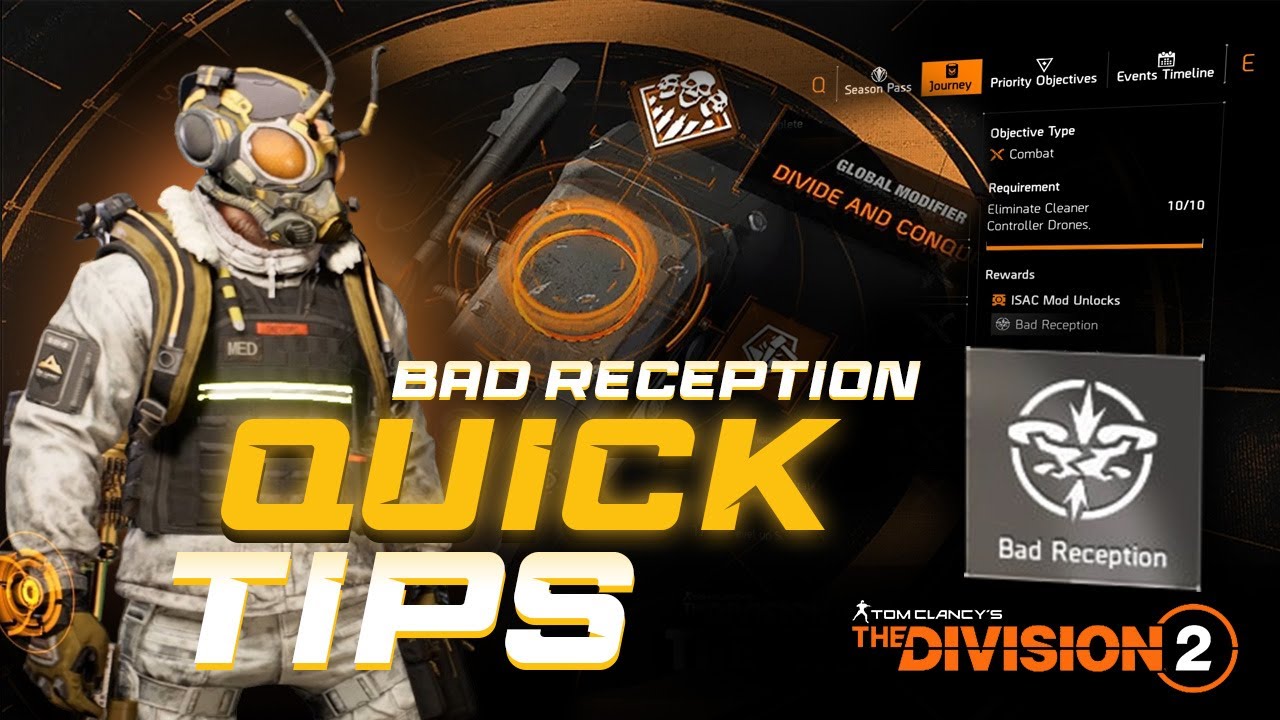 Easy Guide to Unlock Bad Reception Modifier | The Division 2