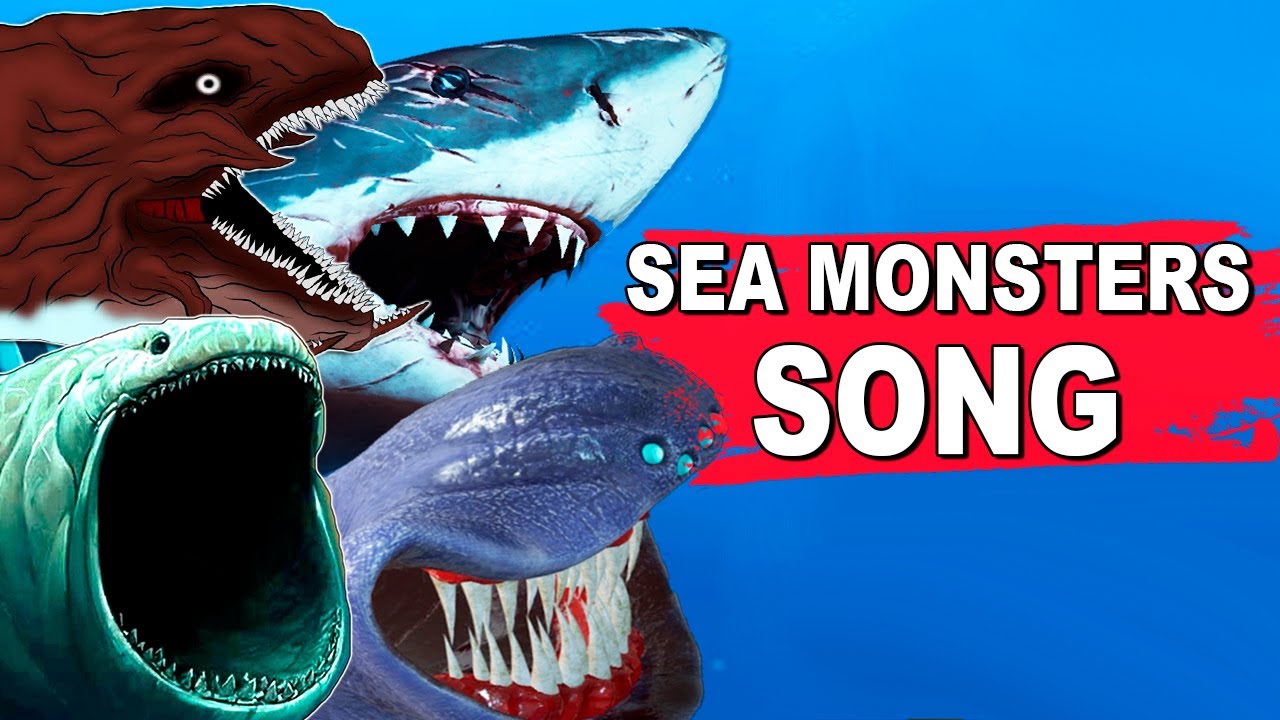 Bloop Vs Megalodon Vs El Gran Maja Vs Julia RAP SONG Sea monsters battle