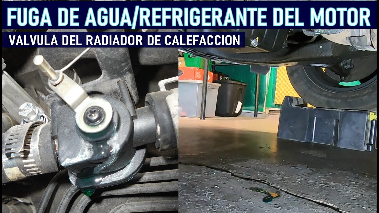 Reparacion de fuga de Agua/refrigerante en la valvula de calefaccion
