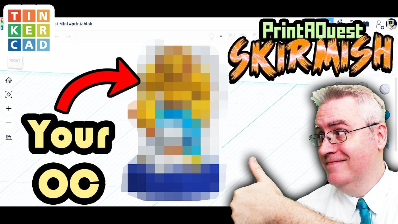 How to add your OC to PrintAQuest with Tinkercad