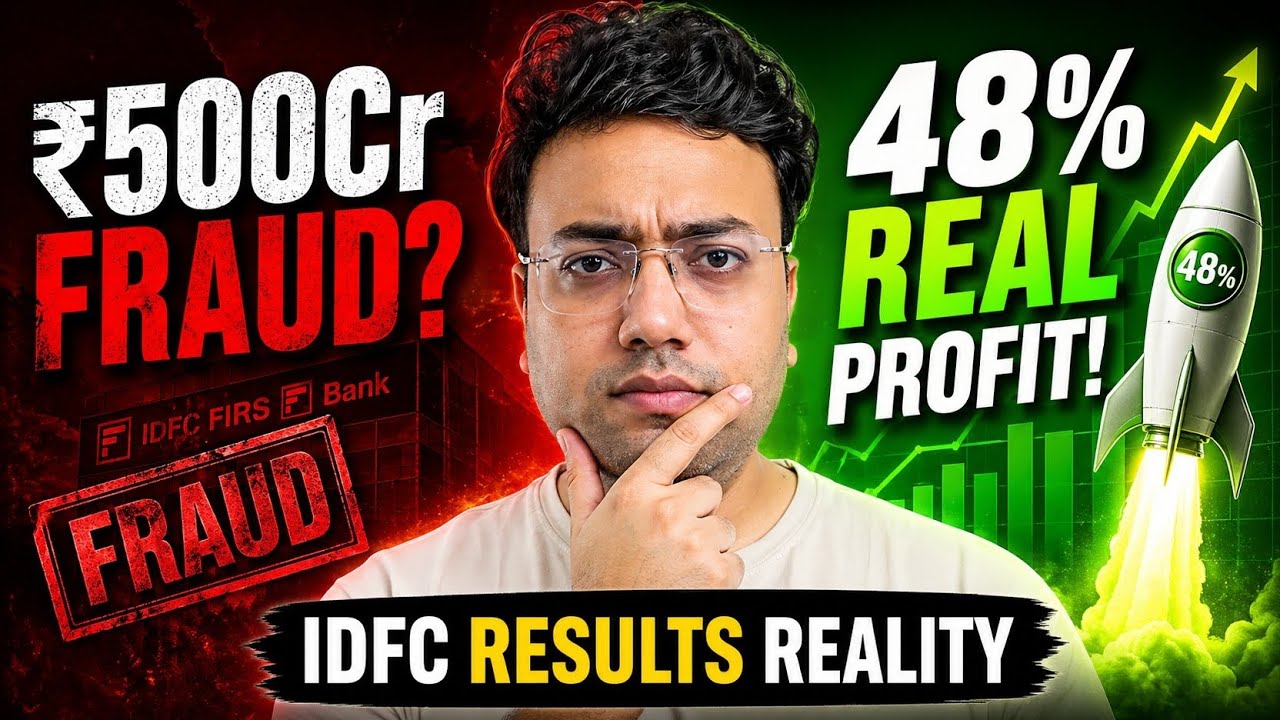 IDFC First Bank Q4 Results: The ₹500 Crore Fraud vs. 48% Hidden Profit? 😱