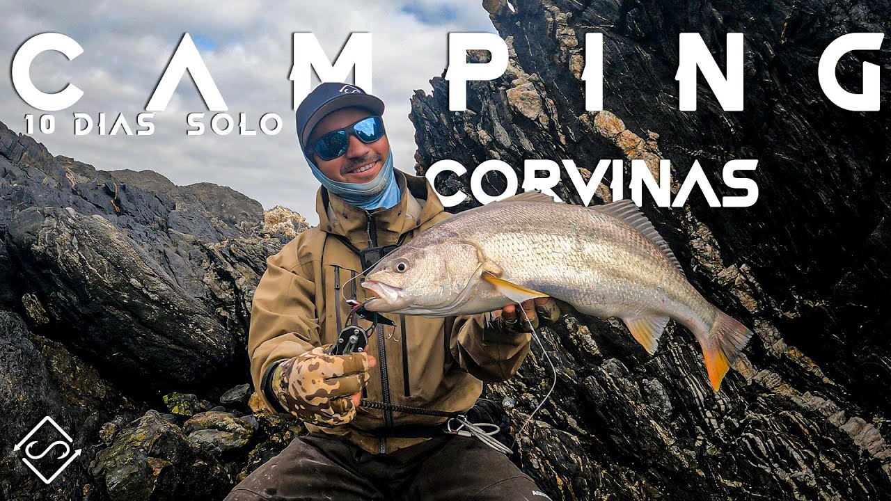 CORVINAS desde rocas !!! 10 días Solo CAMPING / FISHING Outdoor - EP.4