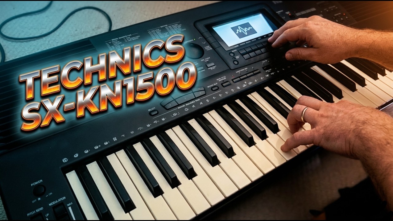 Technics SX-KN1500: sounds, synth and drums demo