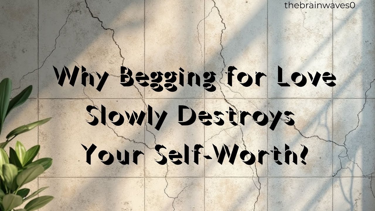 Why Begging for Love Slowly Destroys Your Self-Worth🎗️ #relationshipadvice #beggingforlove #love 