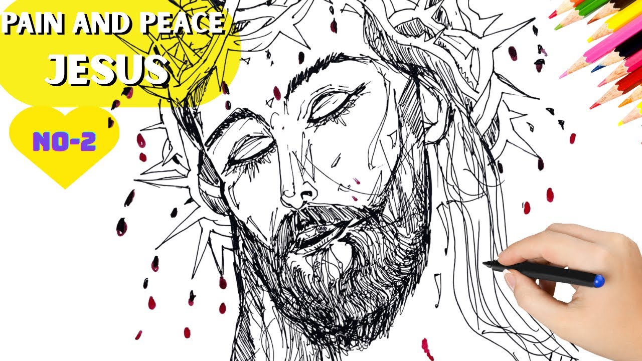 Jesus Drawing With Only A Pen (No2)| You’ll Feel His Pain