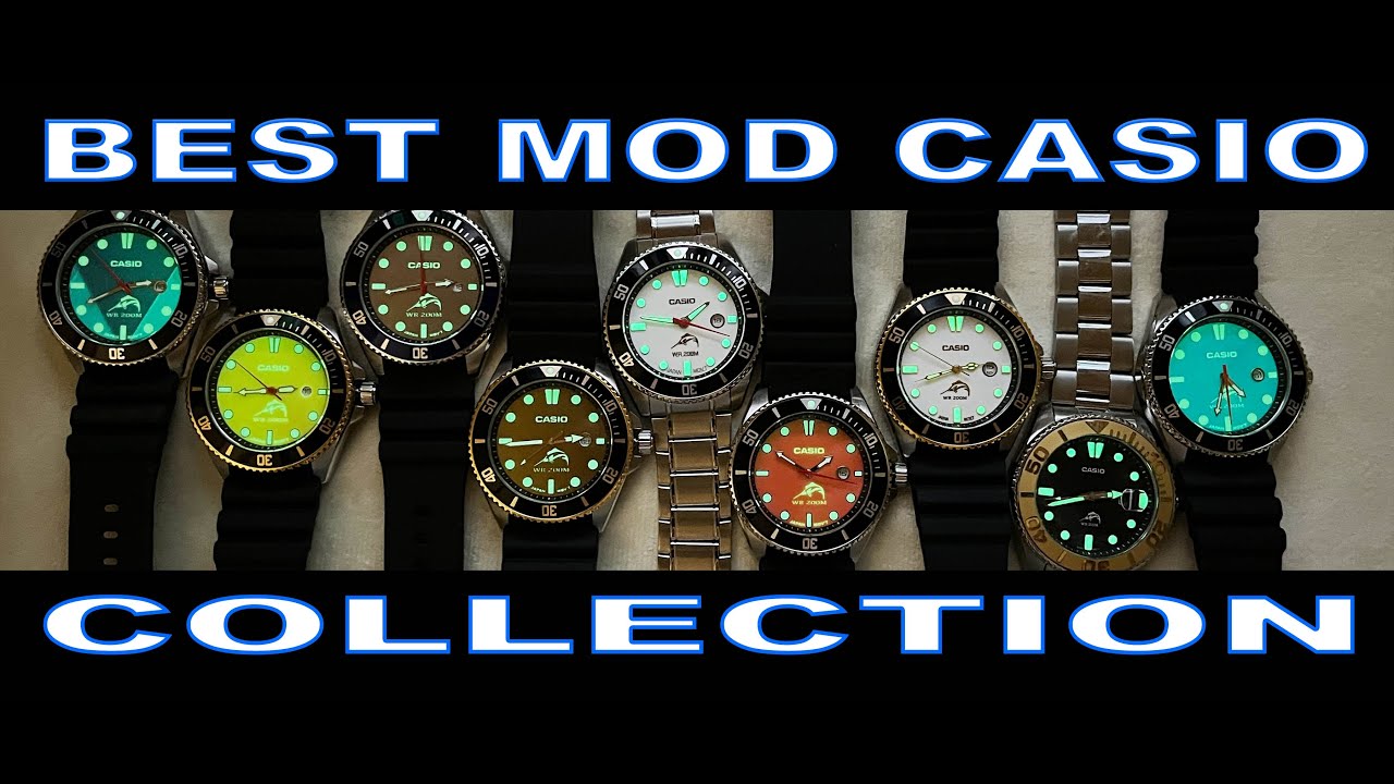Casio Duro MDV-106 Mod Watch BEST Collection Silver dial Gold dial full lume dials #casio #watch