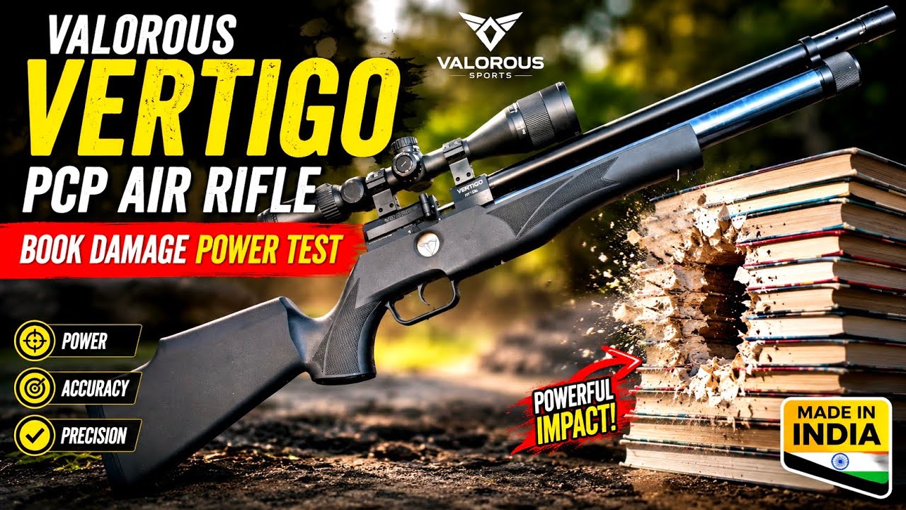 Valorous VERTIGO Air Rifle BOOK Penetration Test 30 Yard SLUG vs Pellet