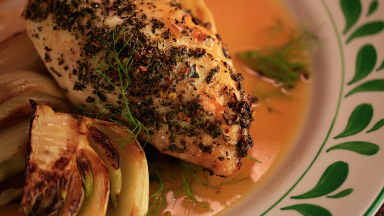 Italian Roast Chicken with Fennel