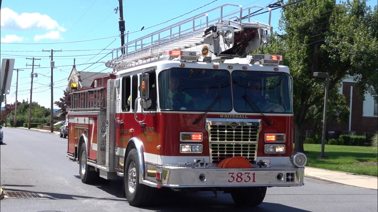 Whitehall Township Fire Department Quint 3831 Responding