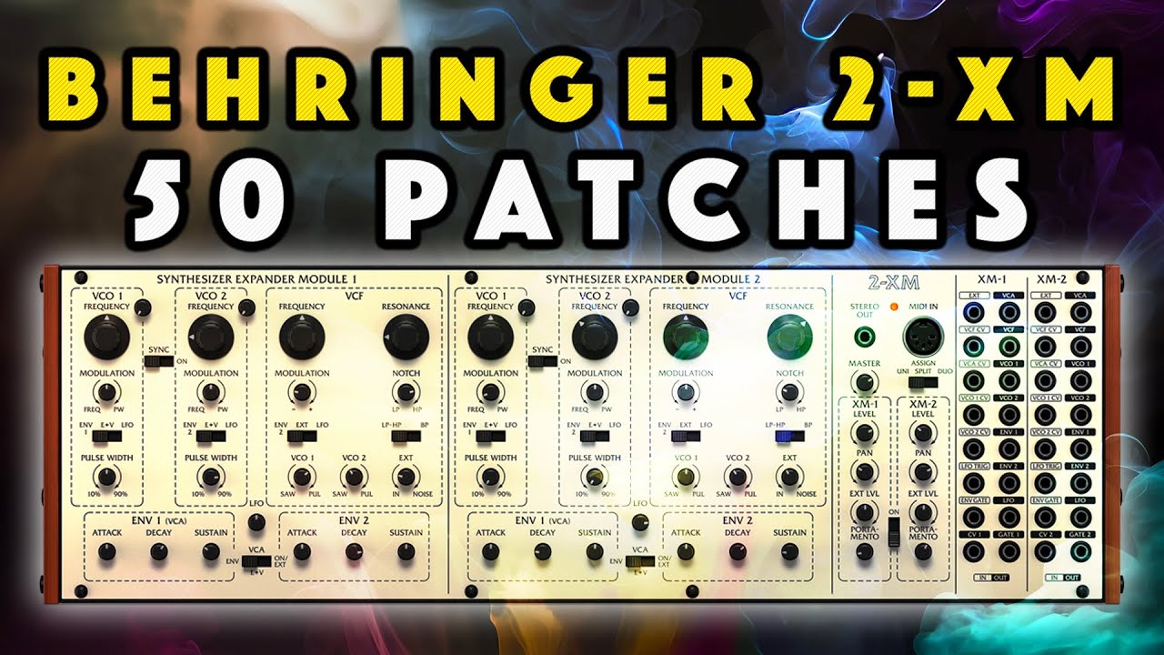 Behringer 2-XM Patches: Vintage Bass, Lead, Pluck Sound Demo
