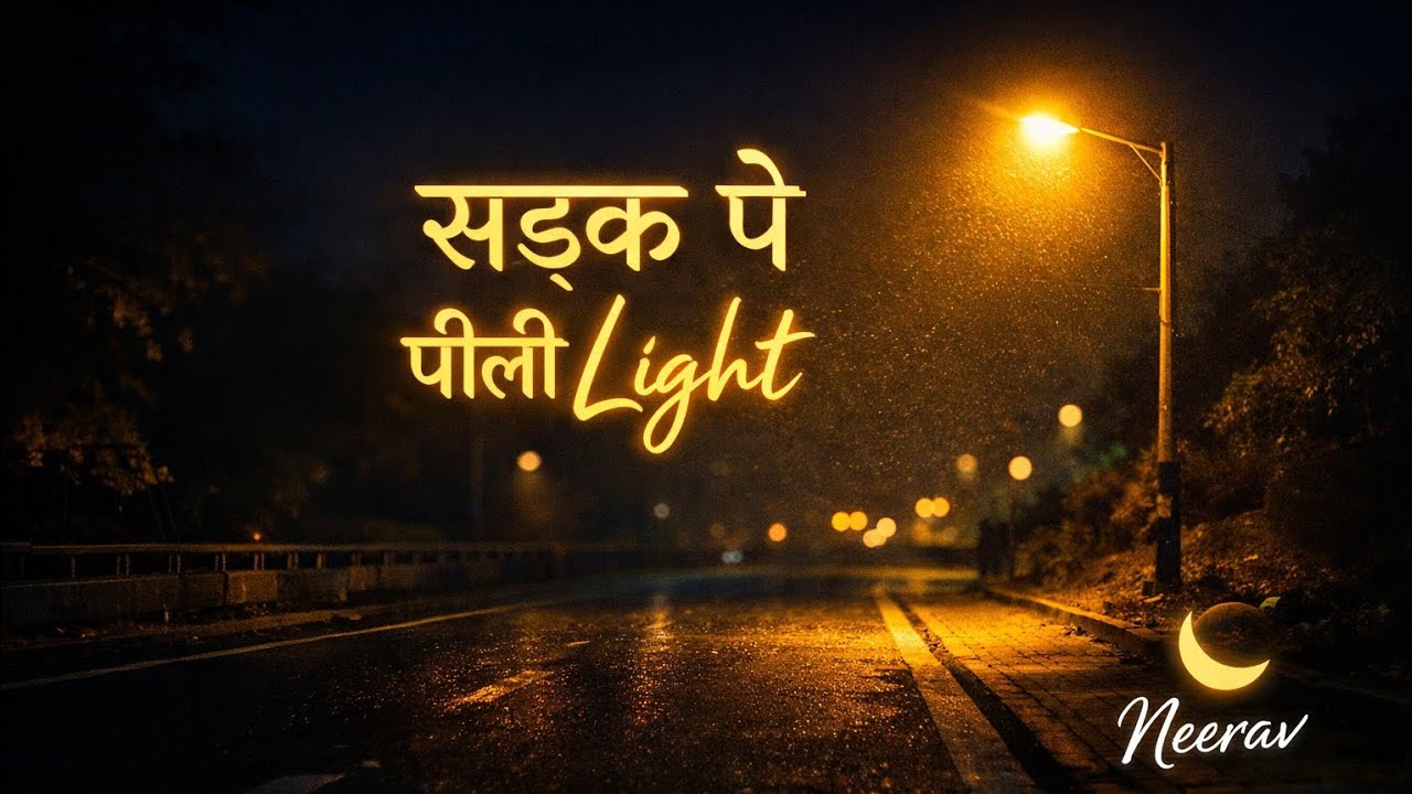 🌑 SADAK PE PEELI LIGHT | Neerav | 🌌 Late Night Headphone Song ✨