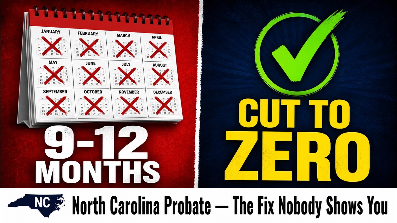 NC Probate Takes 9-12 Months &mdash; Here's the Fix