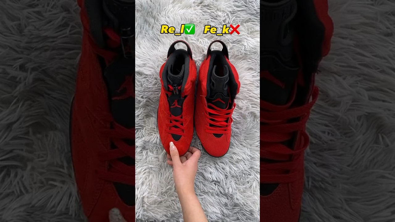 Real Vs Fake Toro Bravo Jordan 6 #sneakerhead #sneakers #viral