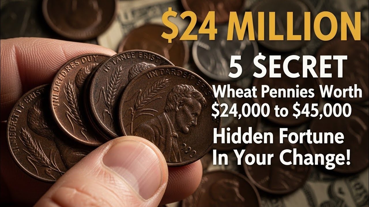 5 SECRET Wheat Pennies Worth $24,000 to $45,000 — Hidden Fortune In Your Change!