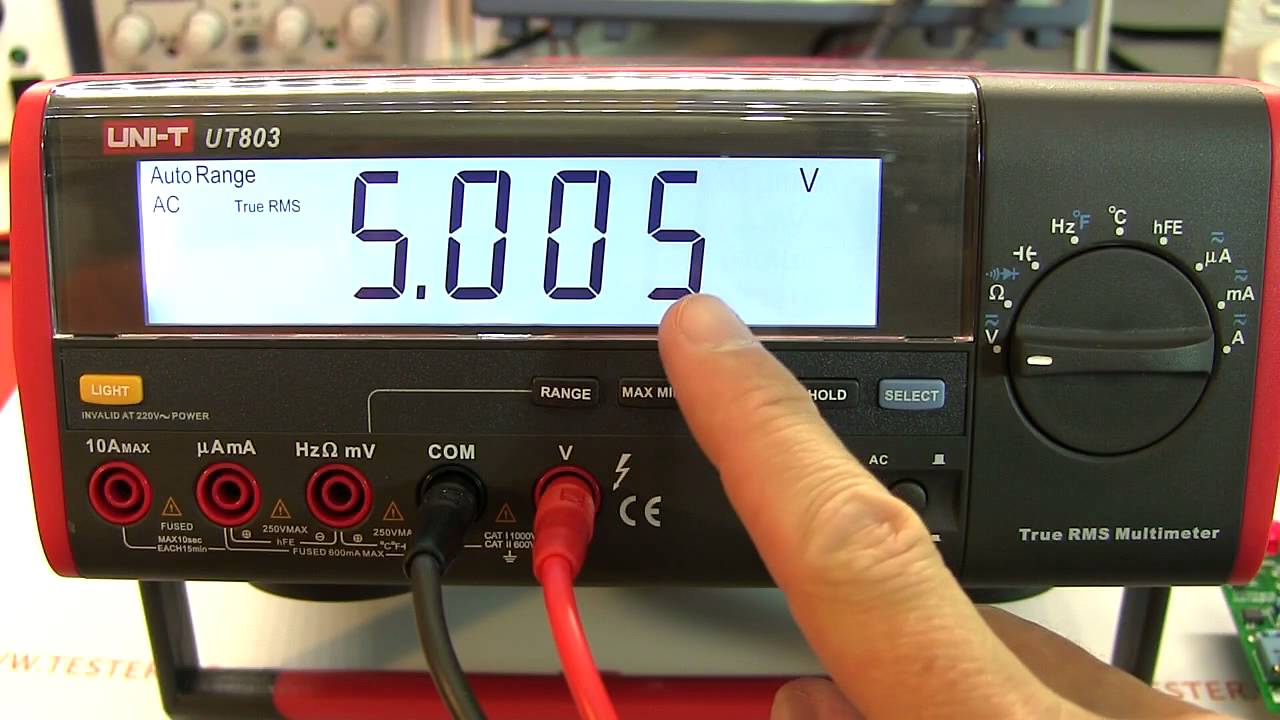 Review: UNI-T UT803 TRMS bench multimeter with PC data logging