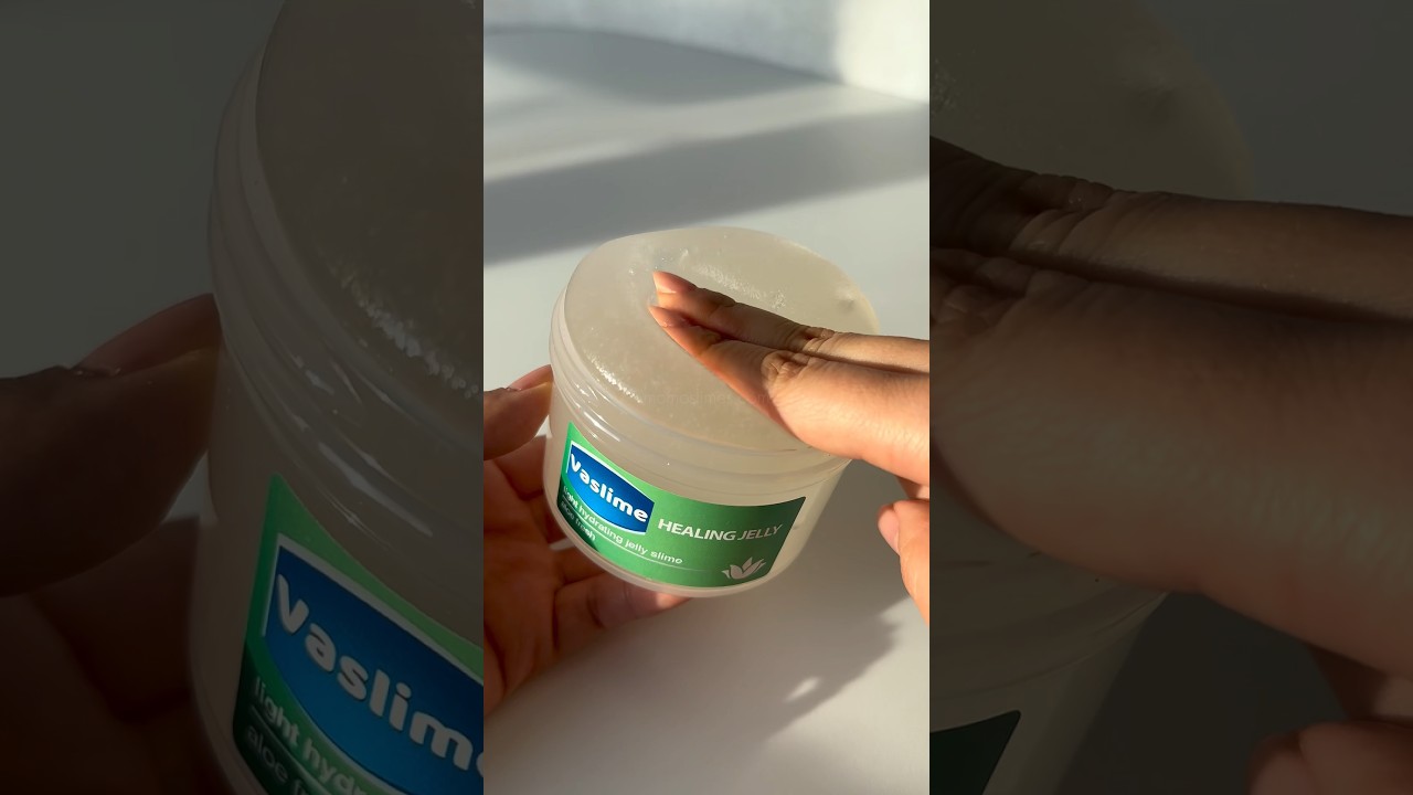 Aloe healing jelly slime asmr #shorts