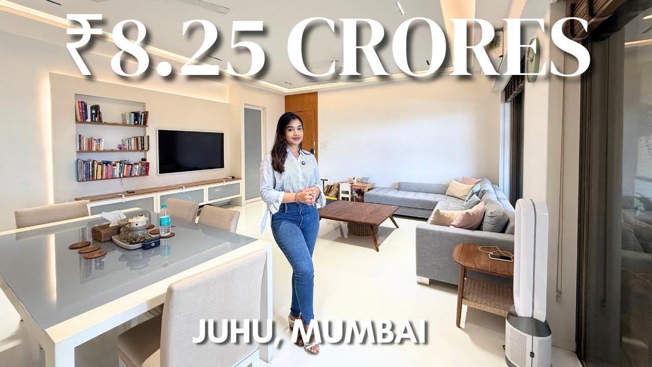 Luxurious 3-Bedroom Home in Juhu, Mumbai | 1500 sq ft, Furnished & Balconies in Every Room!