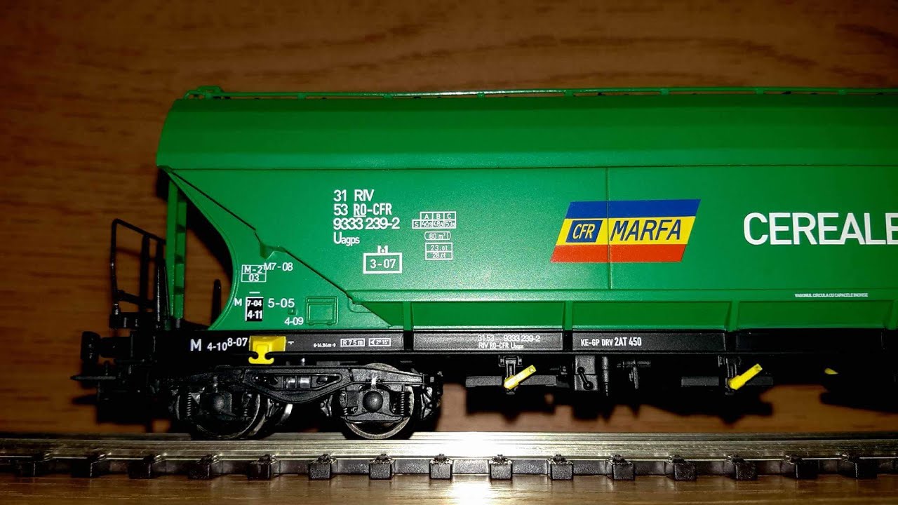Prezentare vagoane tip Uagps CFR Marfa