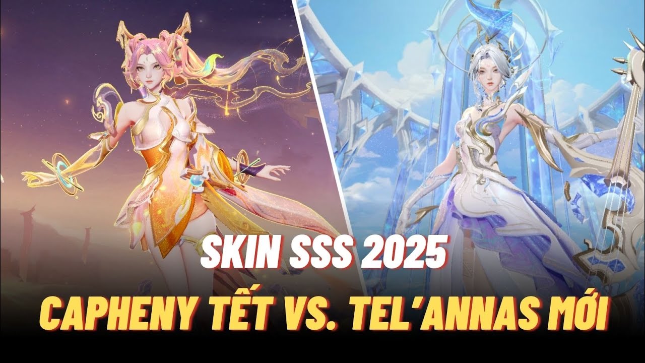 Kèo đọ skin SSS 2025 của Capheny Điện Chủ và Tel’Annas Lân Quang ở rank chiến tướng 59 sao | Icyfoxx