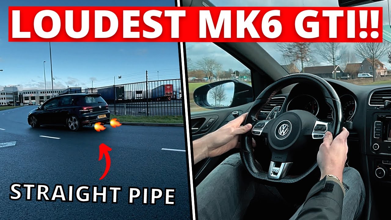 LOUDEST STRAIGHT PIPED VW GOLF MK6 GTI IN THE WORLD?! 💥😱