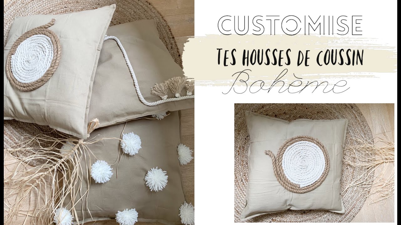 D I Y ➳ Housse de coussin boh&egrave;me style Maison du Monde