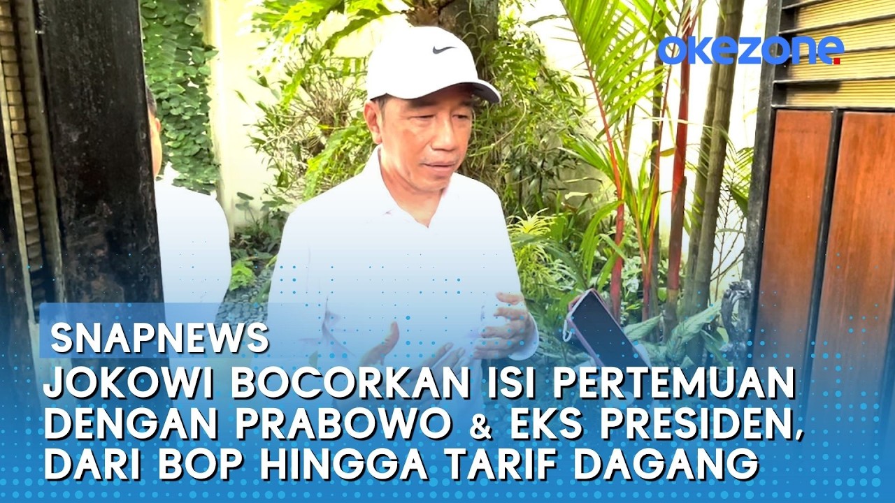 Jokowi Bocorkan Isi Pertemuan dengan Prabowo & Eks Presiden, Dari BoP hingga Tarif Dagang | Snapnews