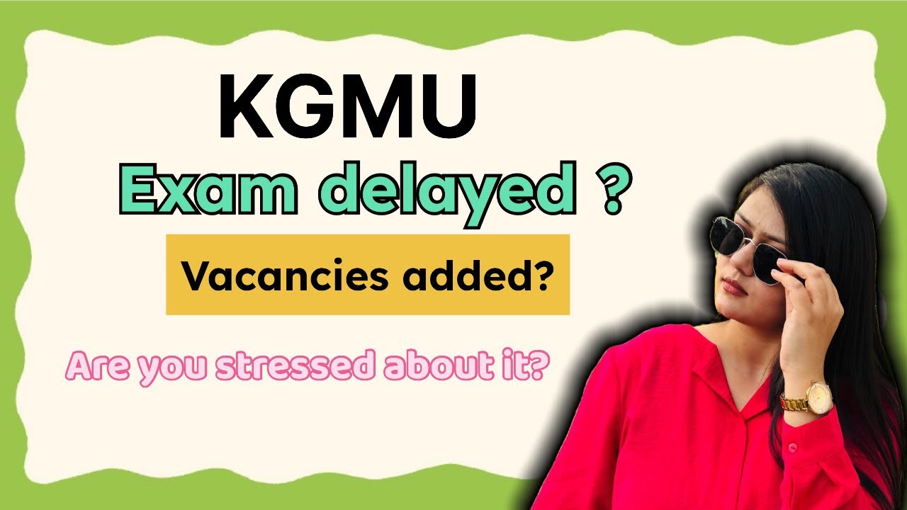 KGMU Nursing Officer exam Delayed? Are Application form links going to reopen? How to manage stress?