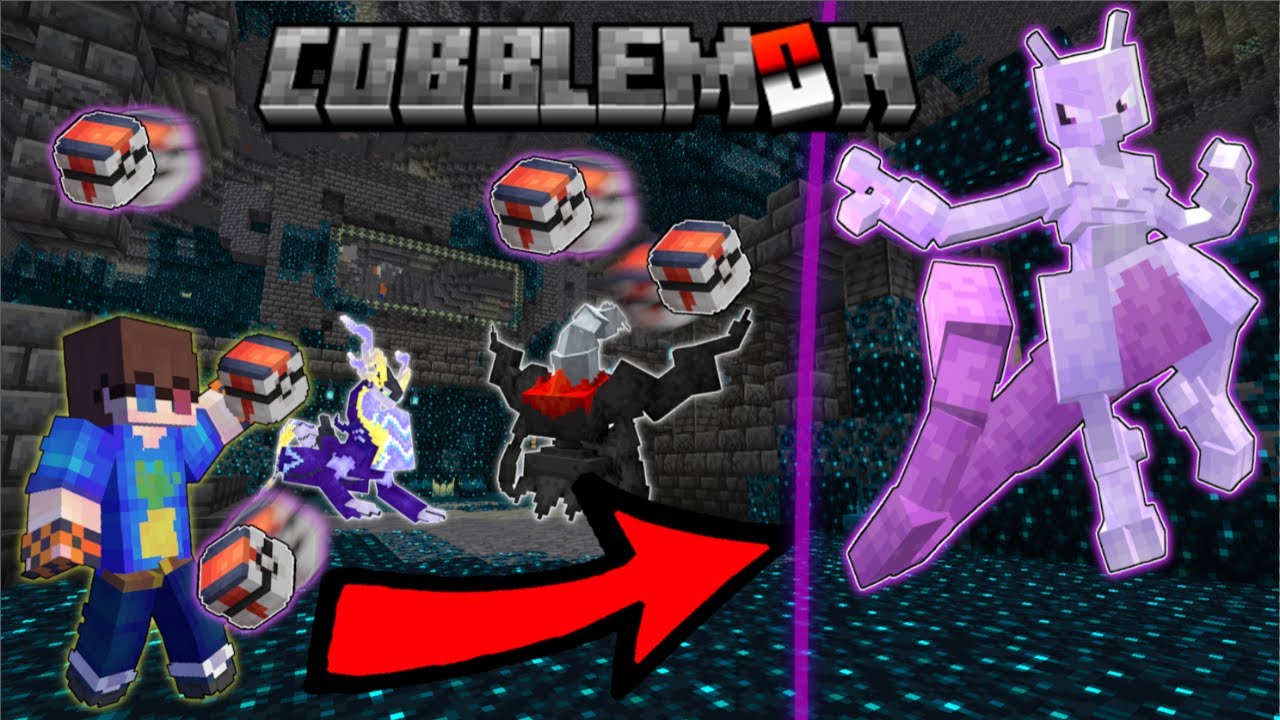 Catching Legendary Mewtwo! Cobblemon Minecraft Pixelmon